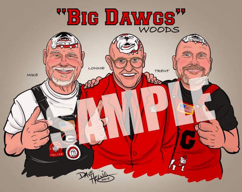 2024 Dave Helwig “Big Dawgs” Art 11x14in