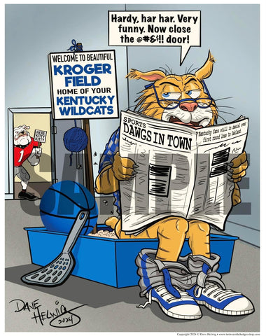 2024 Dave Helwig "Pre-Game Kentucky 2024" Artwork 11x14