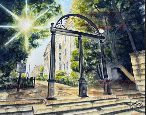 2023 Jason M. "North Campus Arch" Artwork- 12x18in