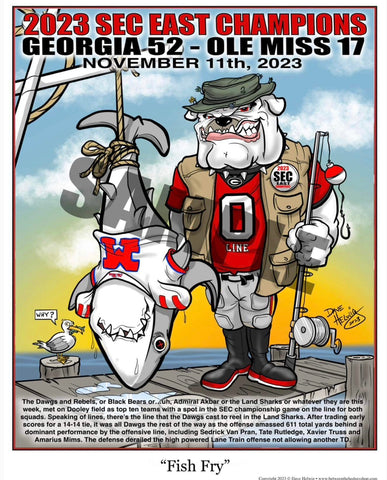 2023 Dave Helwig "Fish Fry" Art vs. Mississippi 11x14