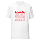National Championship Years 2022, 2021, 1980, 1942 T-Shirt