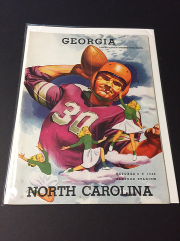 1948 Georgia Bulldogs Football Program vs. North Carolina