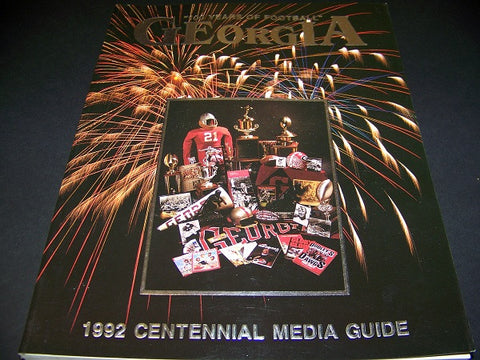 1992 Georgia Bulldog Football Media Guide