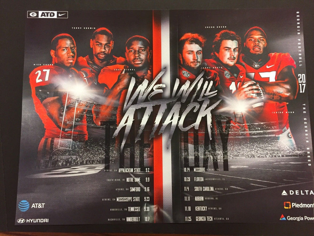 2017 Football Team Schedule Poster Between The Hedges Shop 2017-football-team-schedule-poster-between-the-hedges-shop