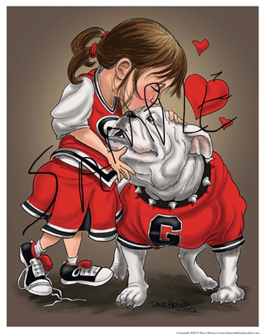 2020 Dave Helwig ‘At First Sight" Georgia Bulldawg Print Art