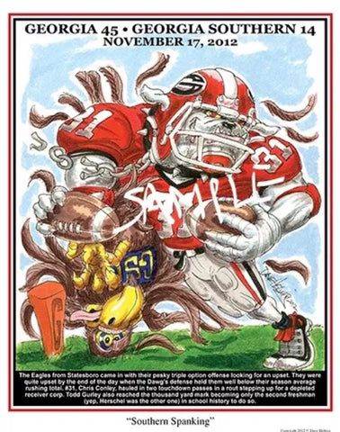 2012 Dave Helwig 'Southern Spanking' Chris Conley Print Art