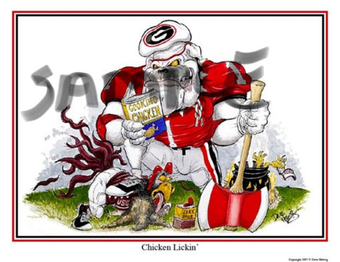 2007 Dave Helwig 'Chickin’ Lickin’ v. SC Print Art