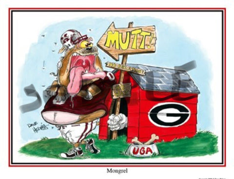 2008 Dave Helwig 'Mongrel’ v. Mississippi St. Print Art
