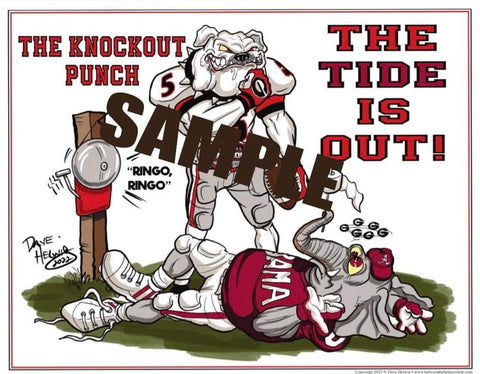 2022 Dave Helwig "Knockout" National Championship Art 11x14