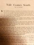 1929 Georgia Bulldogs Football Program & Ticket vs. Yale