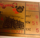 1929 Georgia Bulldogs Football Program & Ticket vs. Yale