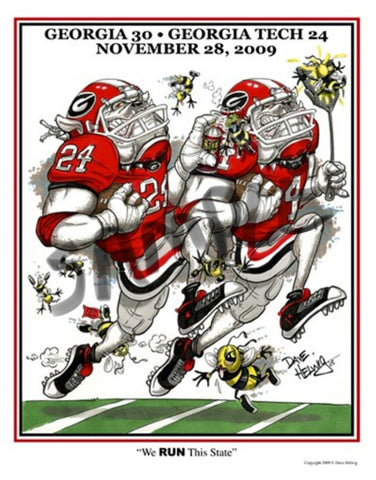2009 Dave Helwig 'We Run This State’ Print Art