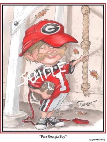 2007 Dave Helwig 'Pure Georgia Boy' Print Art