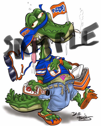 2019 Dave Helwig “Florida Fan” Georgia Bulldogs Artwork