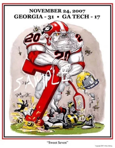 2007 Dave Helwig 'Sweet Seven’ Thomas Brown Print Art