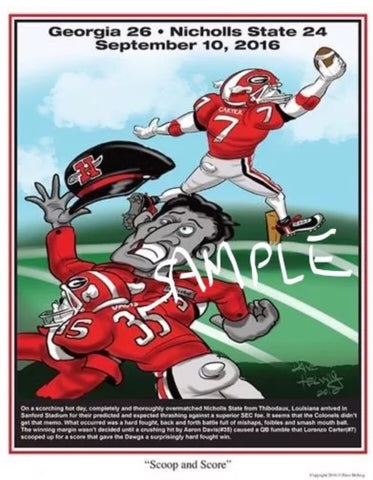 2016 Dave Helwig ‘Scoop & Score’ Lorenzo Carter Print Art