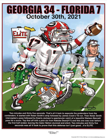 2021 Dave Helwig "Elite" Georgia vs. fl Artwork