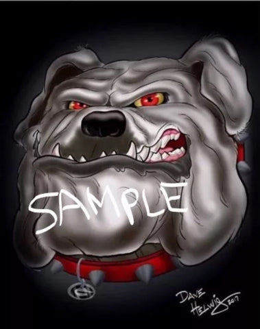 2017 Dave Helwig 'Bad Dog’ Print Art