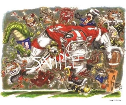 2014 Dave Helwig 'Unleash the Dawg' 18x24in.