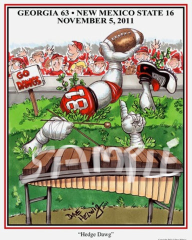 2011 Dave Helwig 'Hedge-Dawg’ Print Art