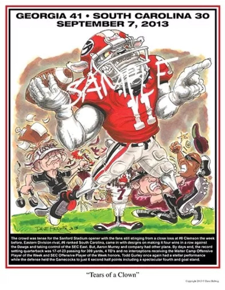 2013 Dave Helwig 'Tears of a Clown' Aaron Murray Print Art – Between The Hedges Shop