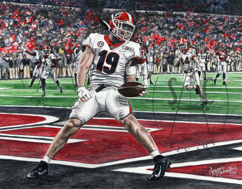 2022 Jason M. "Brock" National Championship Artwork- 12x18in