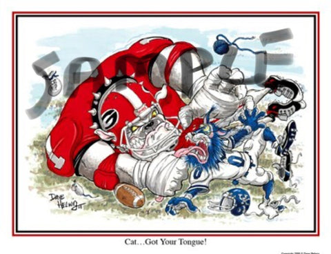 2008 Dave Helwig 'Cat...Got Your Tongue’ v.  Kentucky Print Art