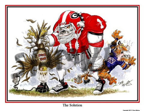 2007 Dave Helwig 'The Solution’ v. Auburn Print Art
