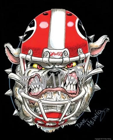 2013 Dave Helwig "Bulldawg Bite" print art
