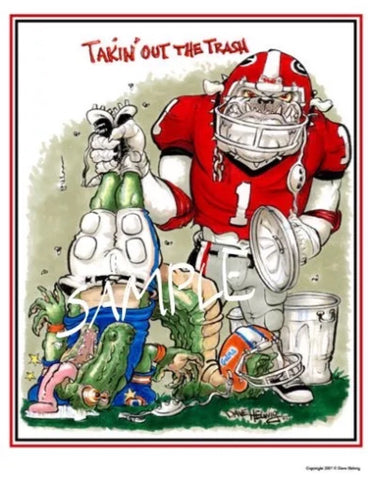 2007 Dave Helwig 'Takin’ Out the Trash’ Print Art