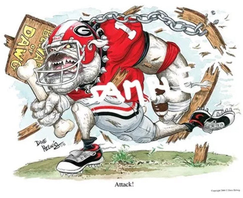 2008 Dave Helwig 'Attack’ Print Art
