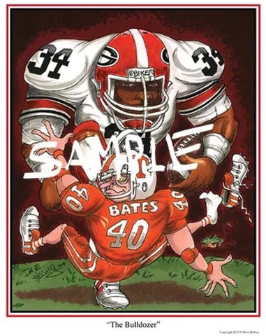 2013 Dave Helwig 'The Bulldozer' Herschel Walker
