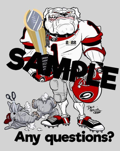 2022 Dave Helwig "Any Questions?" National Championship Art 11x14