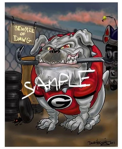 2017 Dave Helwig 'Junkyard Dawg’ Print Art