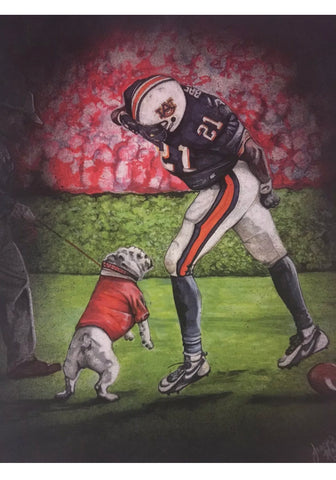 2008 Jason M. "UGA Bites Baker" Artwork- 12x18in