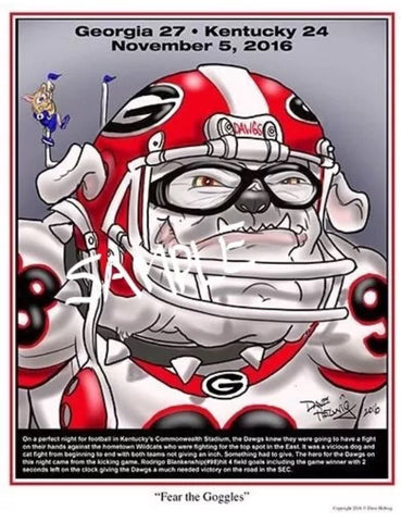 2016 Dave Helwig ‘Fear the Goggles’ Rodrigo Blankenship Print Art