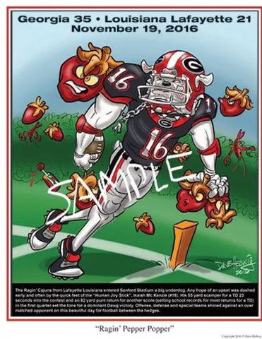 2016 Dave Helwig ‘Ragin’ Pepper Popper’ Blackout Isaiah McKenzie Print Art