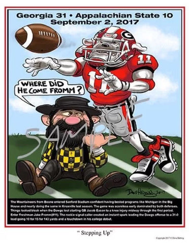 2017 Game Dave Helwig 'Stepping Up' v App State Jake Fromm 1st Game