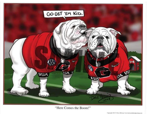 2023 Dave Helwig "Here Comes the Boom" Art 11x14in.