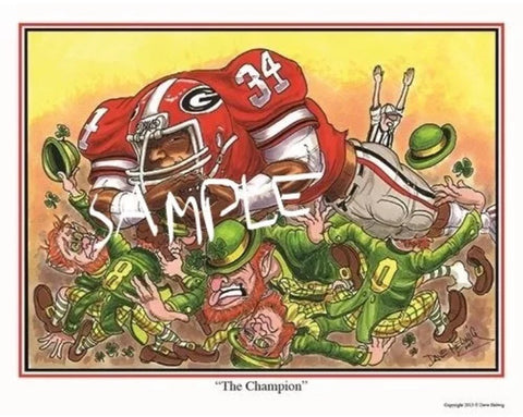 2013 Dave Helwig 'The Champion' Herschel Walker
