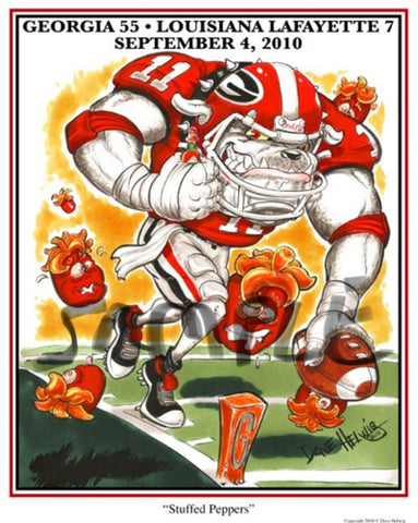 2010 Dave Helwig 'Stuffed Peppers’ Aaron Murray Print Art
