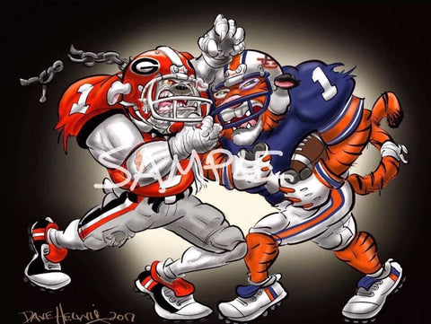 2017 Game Dave Helwig SEC Championship Georgia Bulldogs v Auburn