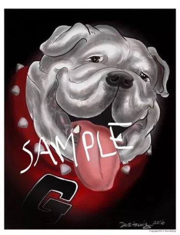 2016 Dave Helwig 'That’s A Good Dawg’ UGA Print Art