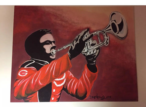2013 Dave Helwig ‘Glory to Ole Georgia’ Red Coats Print Art