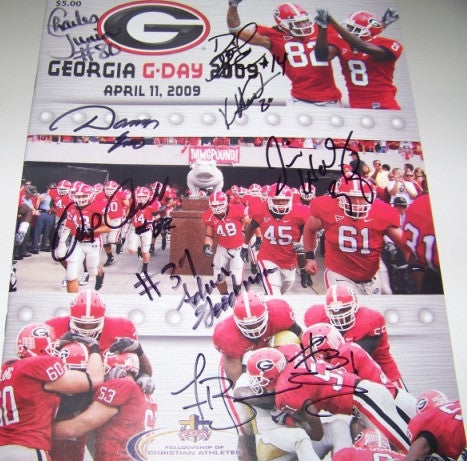 2009 Multiple Greats Autographed G Day Game Program