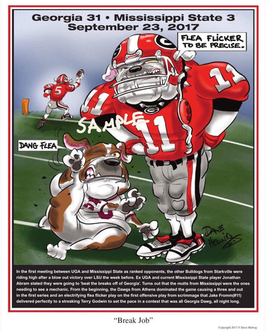 2017 Game Dave Helwig 'Break Job' v. Mississippi State Jake Fromm