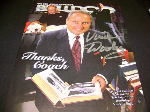 Vince Dooley 'Thanks Coach' Autographed Program
