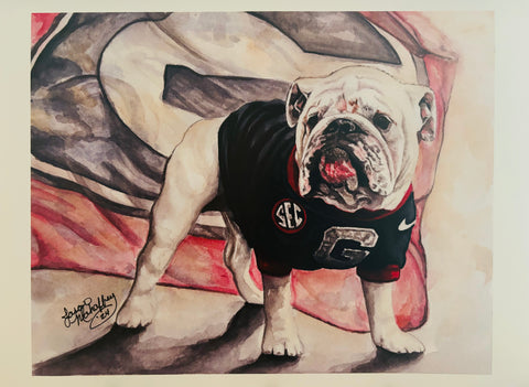 2024 Jason M. "Back In Black Dawg" Artwork- 12x18in