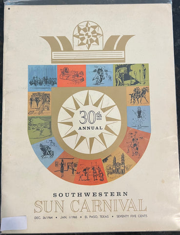 1964 JN Georgia Bulldogs Football Sun Bowl Program