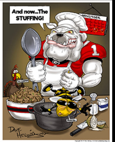 2022 Dave Helwig "And Now the Stuffing" Artwork 11x14